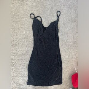 black sparkly dress